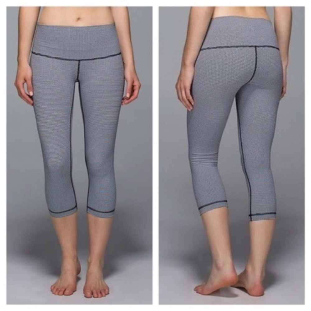 Lululemon Gingham Wunder Under Crop